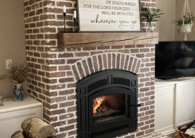 Brick Fireplace